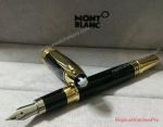 Montblanc Replica Pen - JFK Fountain Pen Black w/ Gold Clip